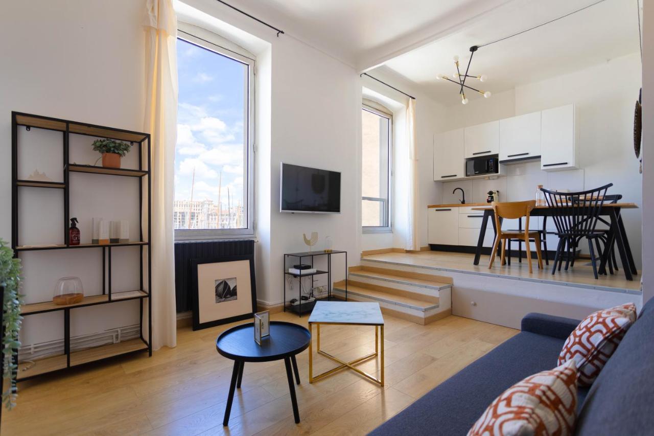 Le Rive Neuve Standing Vieux-Port - Appartement 1 Chambre 4 Pers Vue Mer Clim Marseilles Buitenkant foto