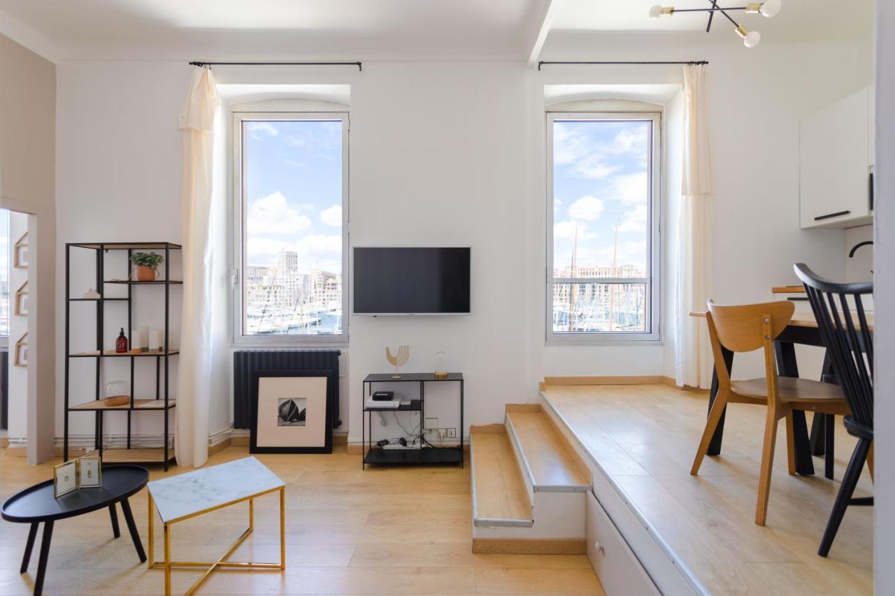 Le Rive Neuve Standing Vieux-Port - Appartement 1 Chambre 4 Pers Vue Mer Clim Marseilles Buitenkant foto